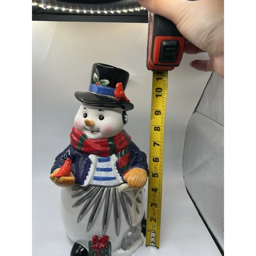Waterford Holiday Heirlooms Wonderland Walk Snowman Candy Jar w/ Original Box